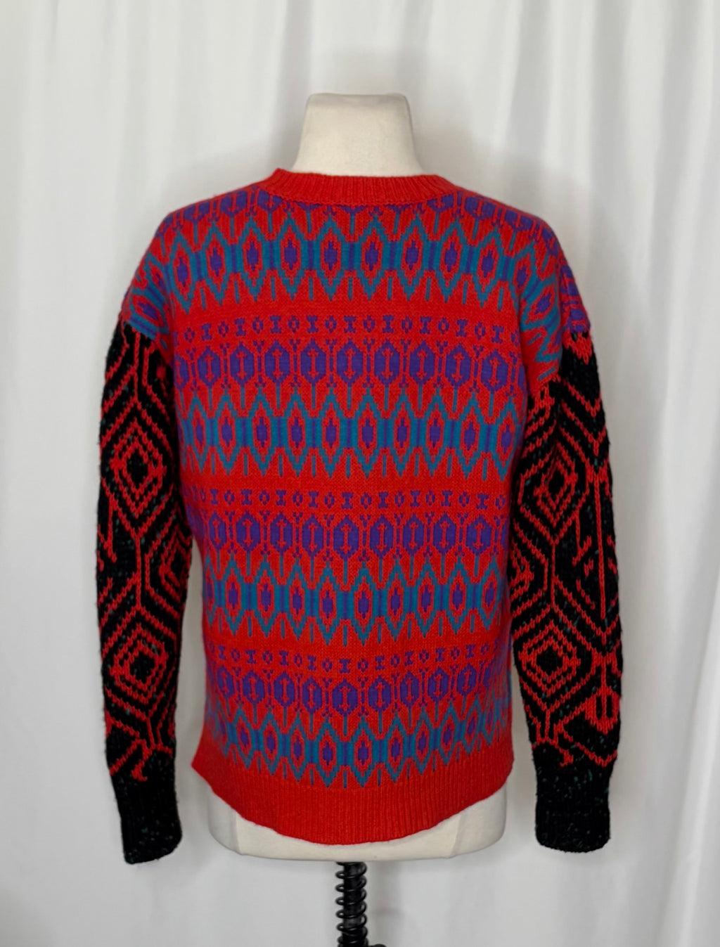 J.Crew Lambswool Fair Isle Geometric Sweater XS