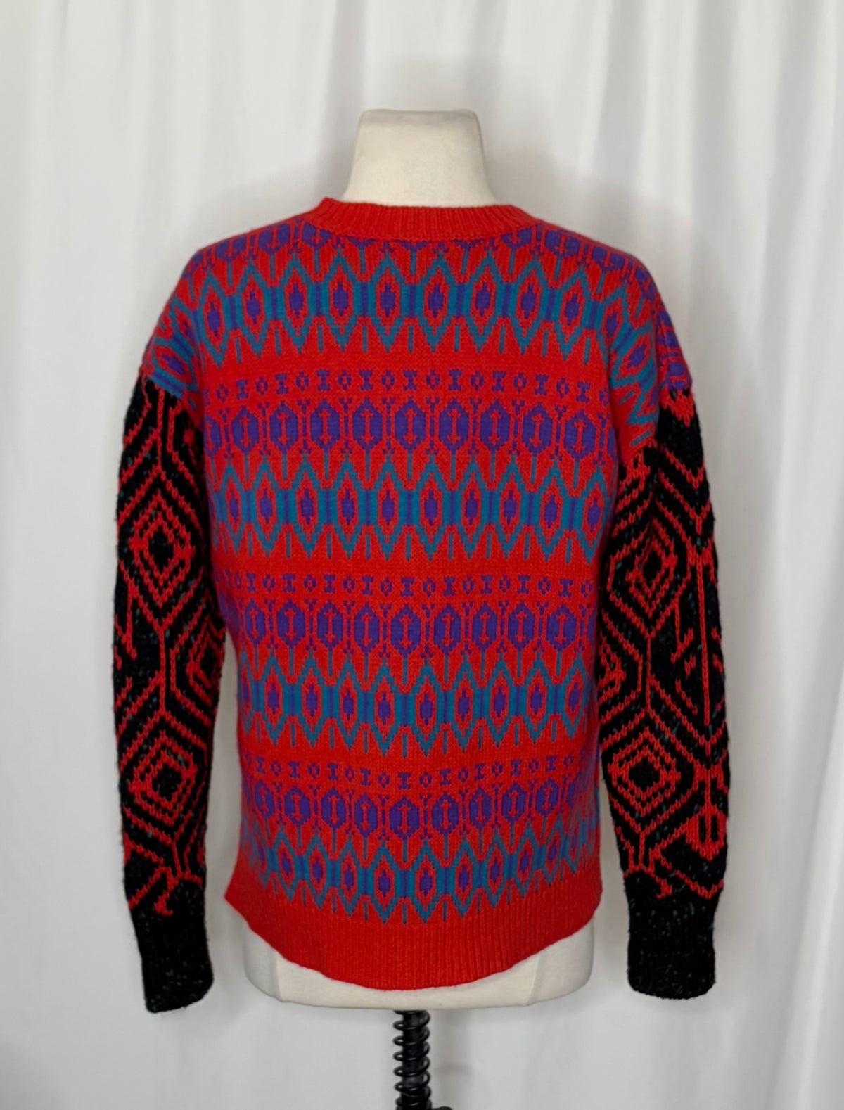 J.Crew Lambswool Fair Isle Geometric Sweater XS
