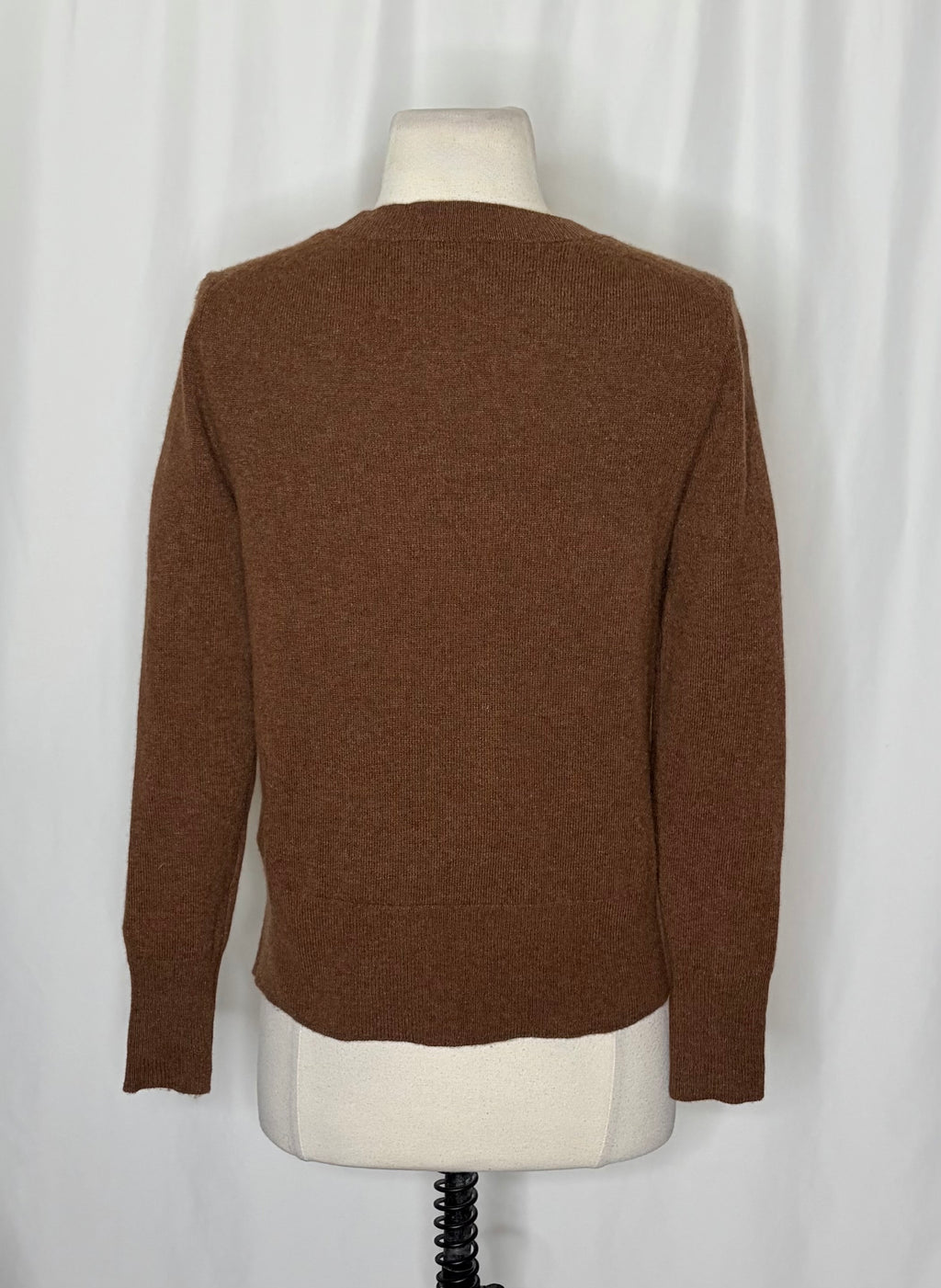 J. Crew Brown Cashmere Crewneck Sweater XS