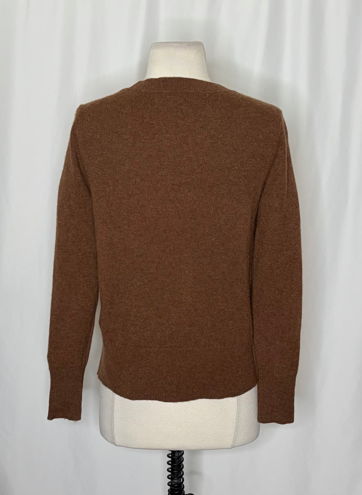 J. Crew Brown Cashmere Crewneck Sweater XS