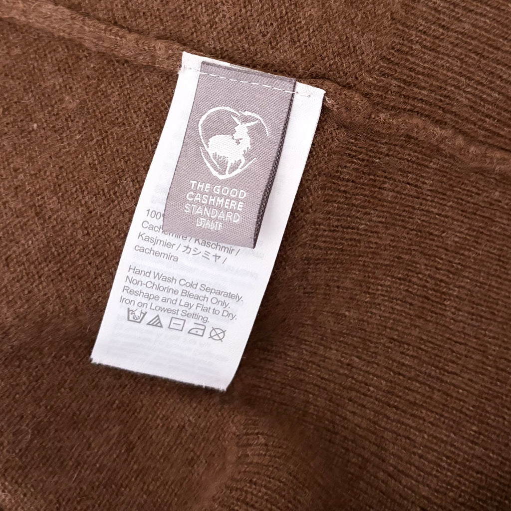 J. Crew Brown Cashmere Crewneck Sweater XS