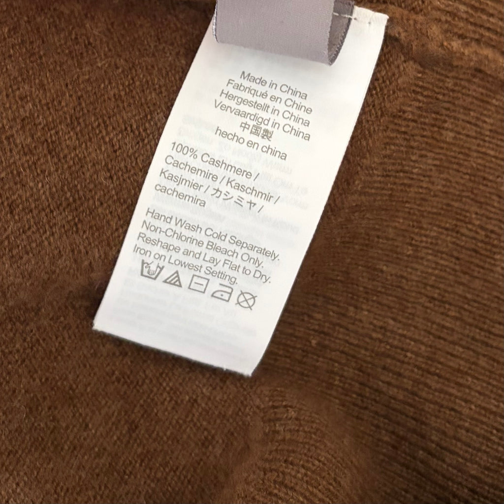J. Crew Brown Cashmere Crewneck Sweater XS