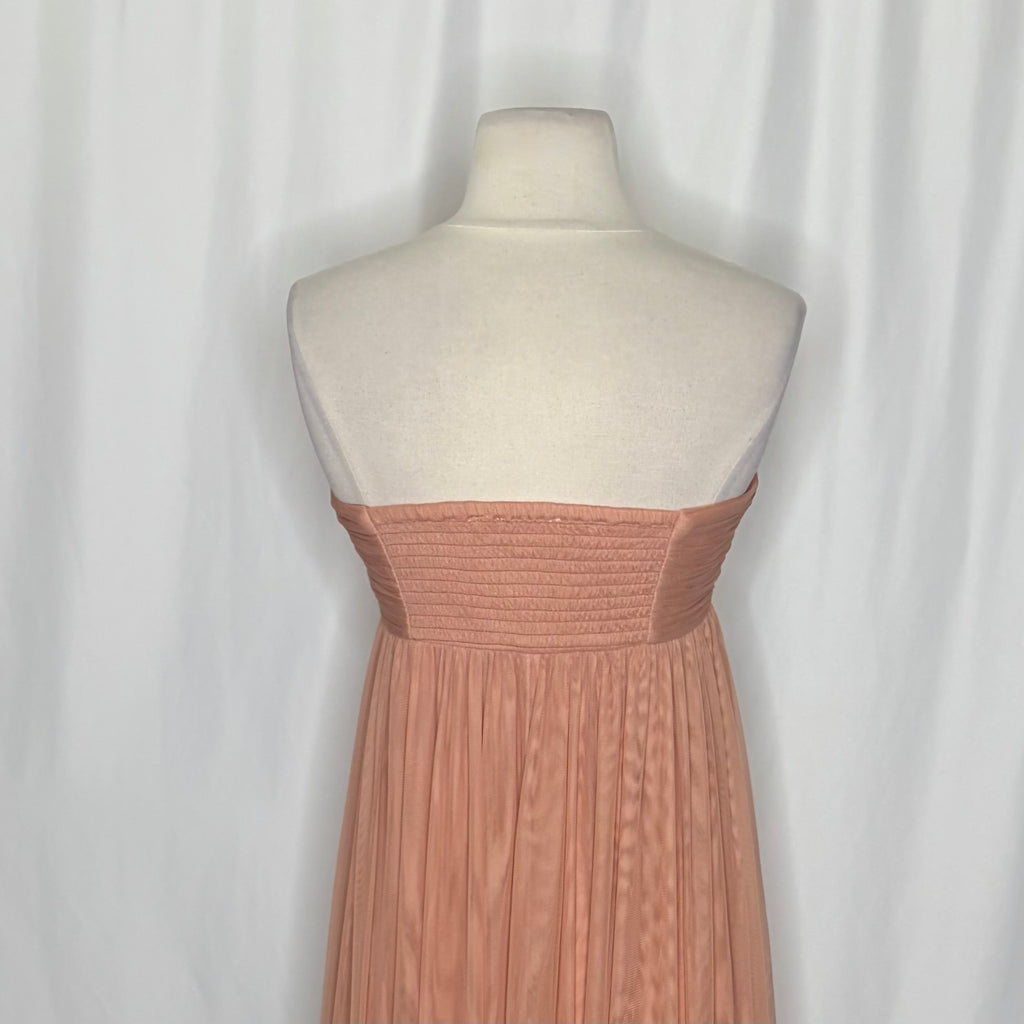 Anthropologie Let Me Be Peach Ombre Maxi Dress XS