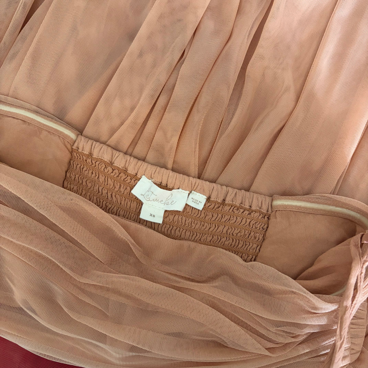Anthropologie Let Me Be Peach Ombre Maxi Dress XS