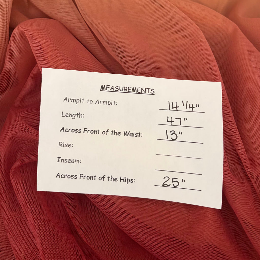 Anthropologie Let Me Be Peach Ombre Maxi Dress XS