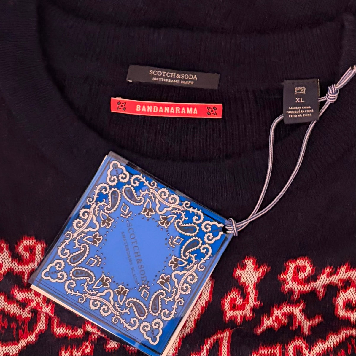 Scotch & Soda Bandanarama Sweater XL NWT