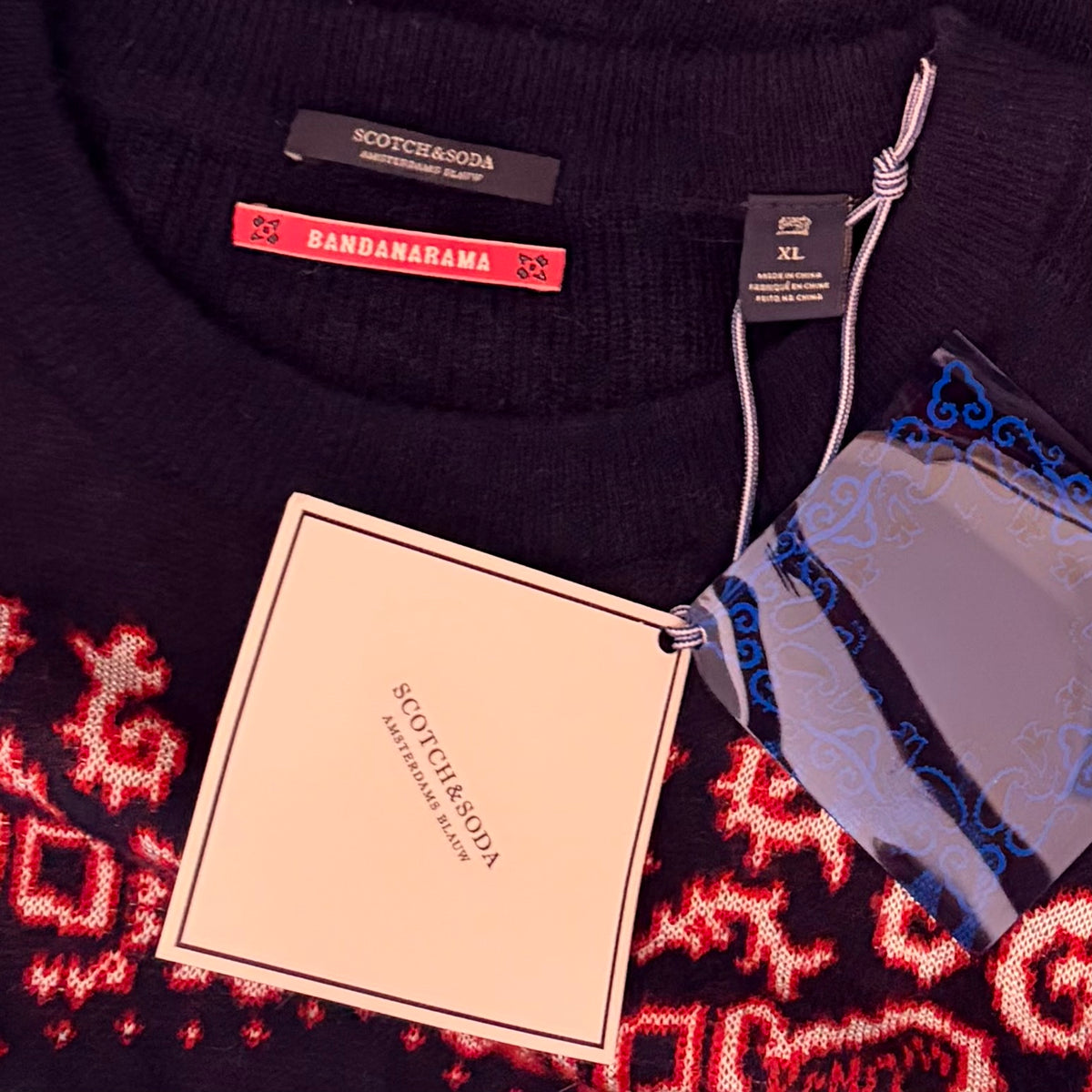 Scotch & Soda Bandanarama Sweater XL NWT