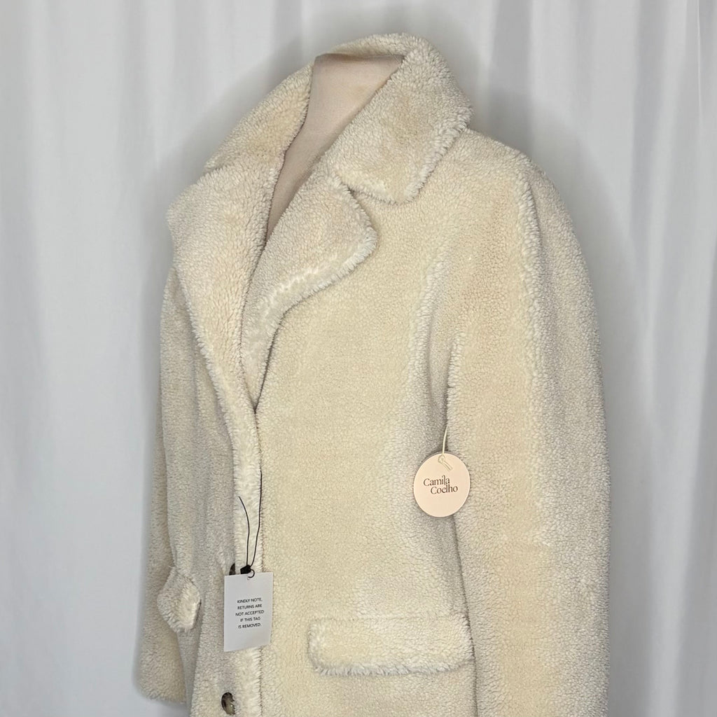 Camila Coelho Katarina Teddy Coat L