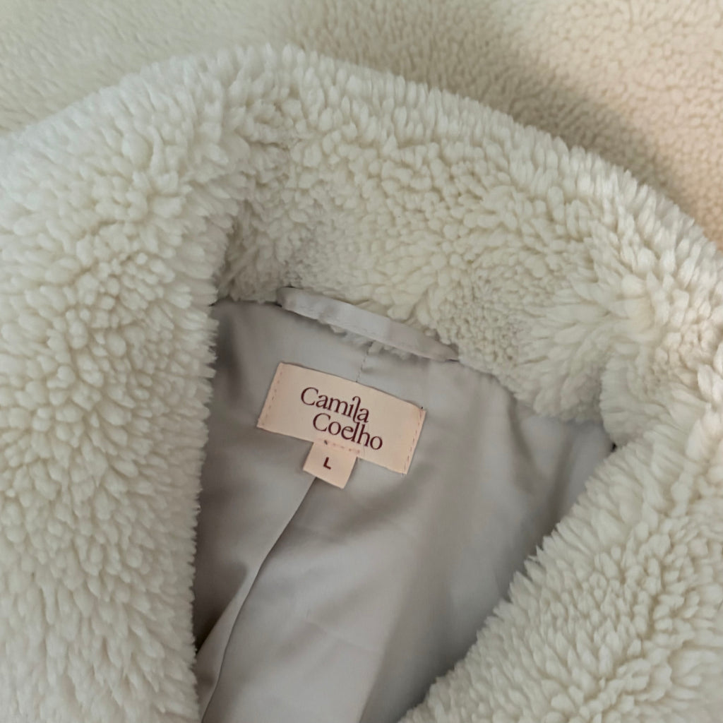 Camila Coelho Katarina Teddy Coat L