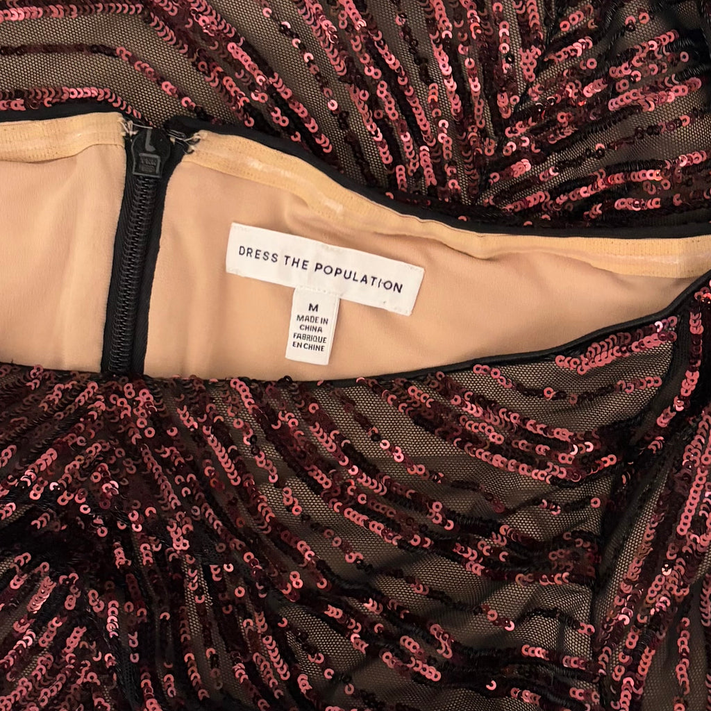 Dress the Population Malia Sequin Dress Medium