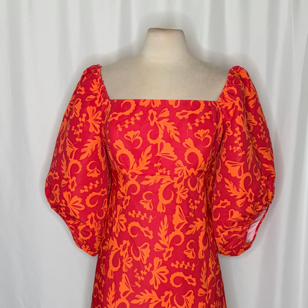 Sachin & Babi Floral Puff Sleeve Dress X-Large