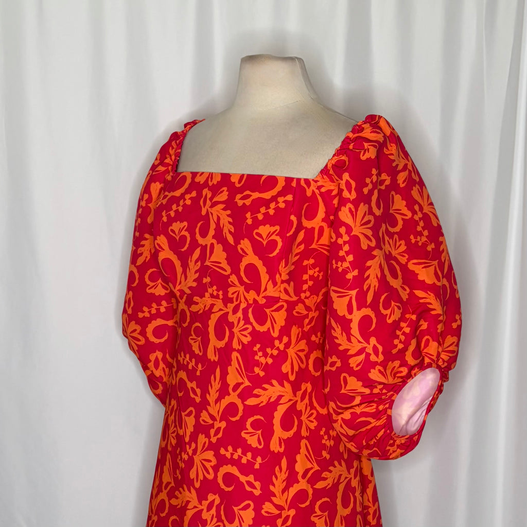Sachin & Babi Floral Puff Sleeve Dress X-Large