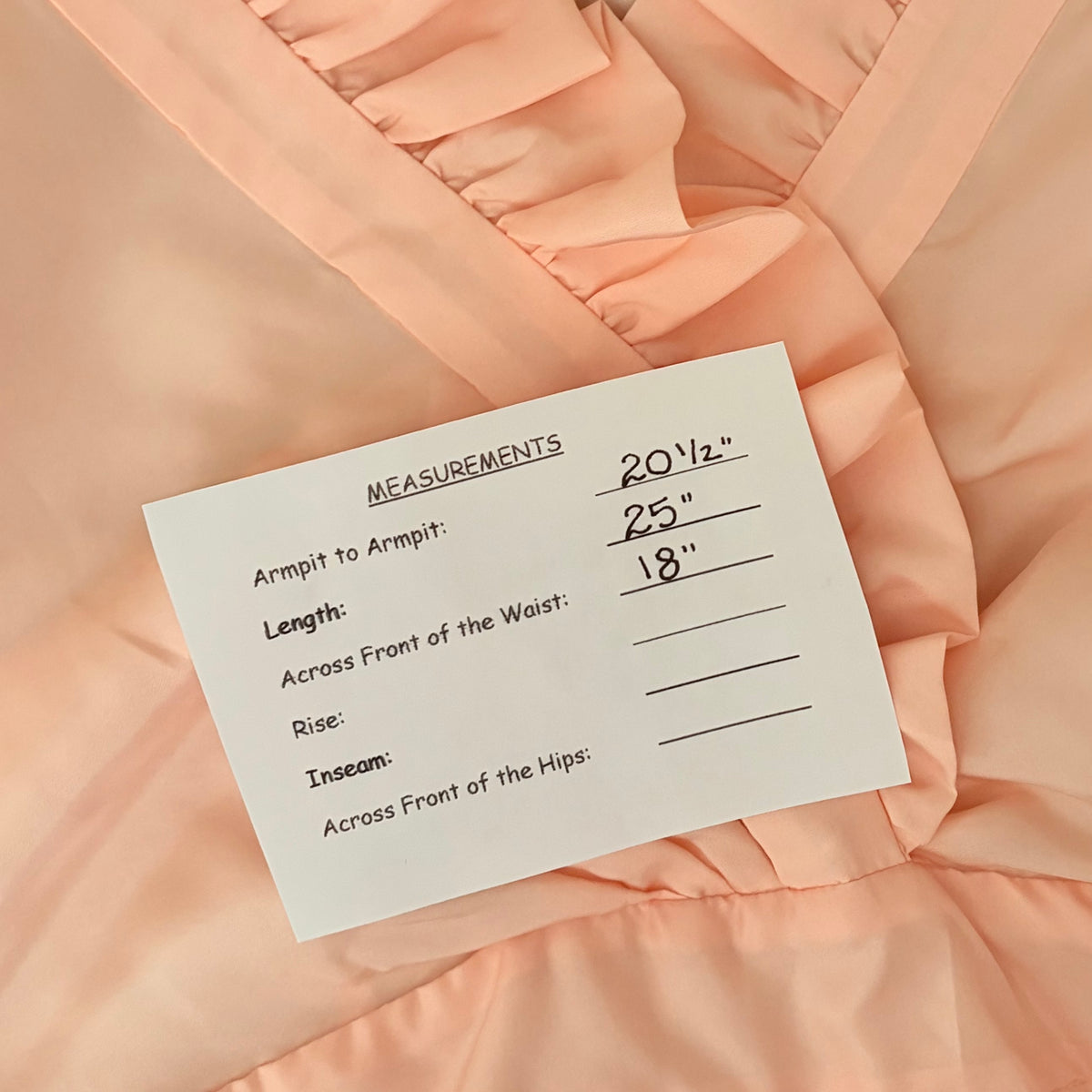 WINTERSILKS Pink 100% Silk Front Ruffle Blouse Long Sleeve Feminine Large