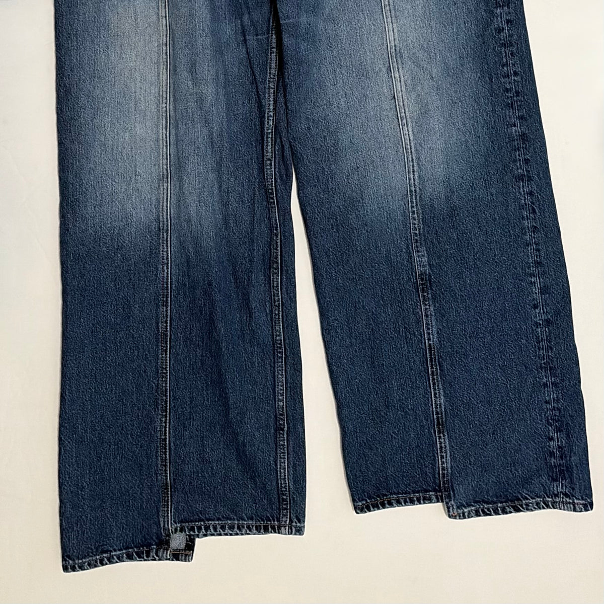 REFORMATION Cary High Rise Slouchy Wide Leg Jeans Cabo Reworked Blue Size 33
