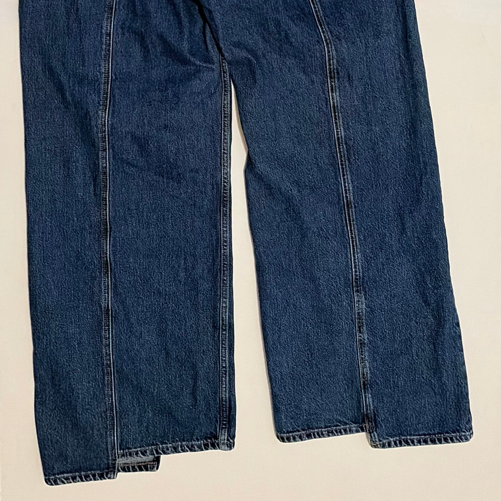REFORMATION Cary High Rise Slouchy Wide Leg Jeans Cabo Reworked Blue Size 33