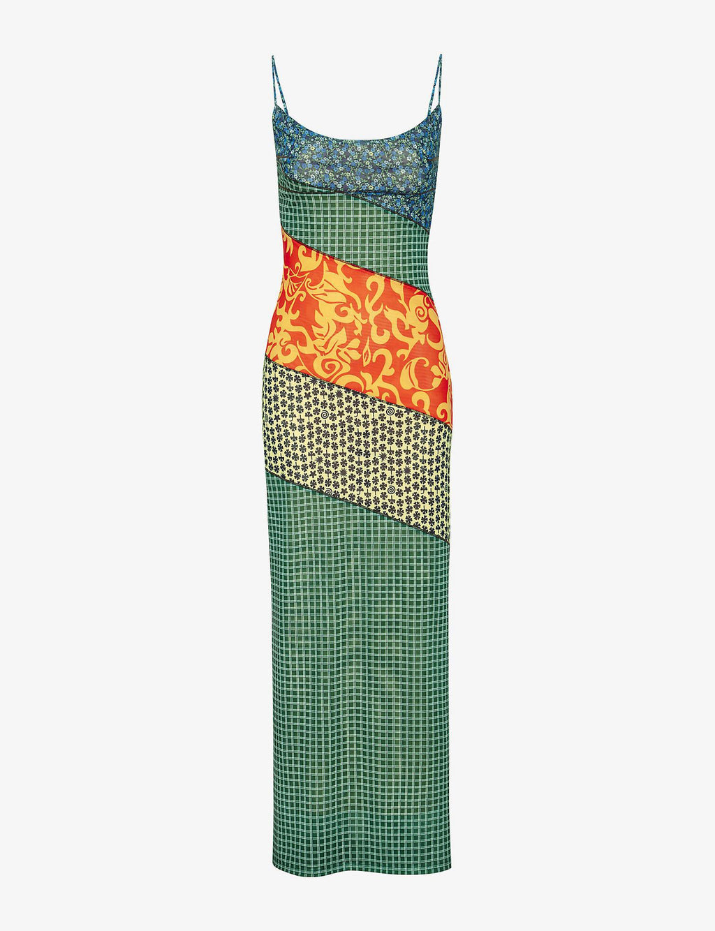 MIAOU x Paloma Elsesser Thais Patchwork Maxi Dress Sweet Legend Vacation X-Small