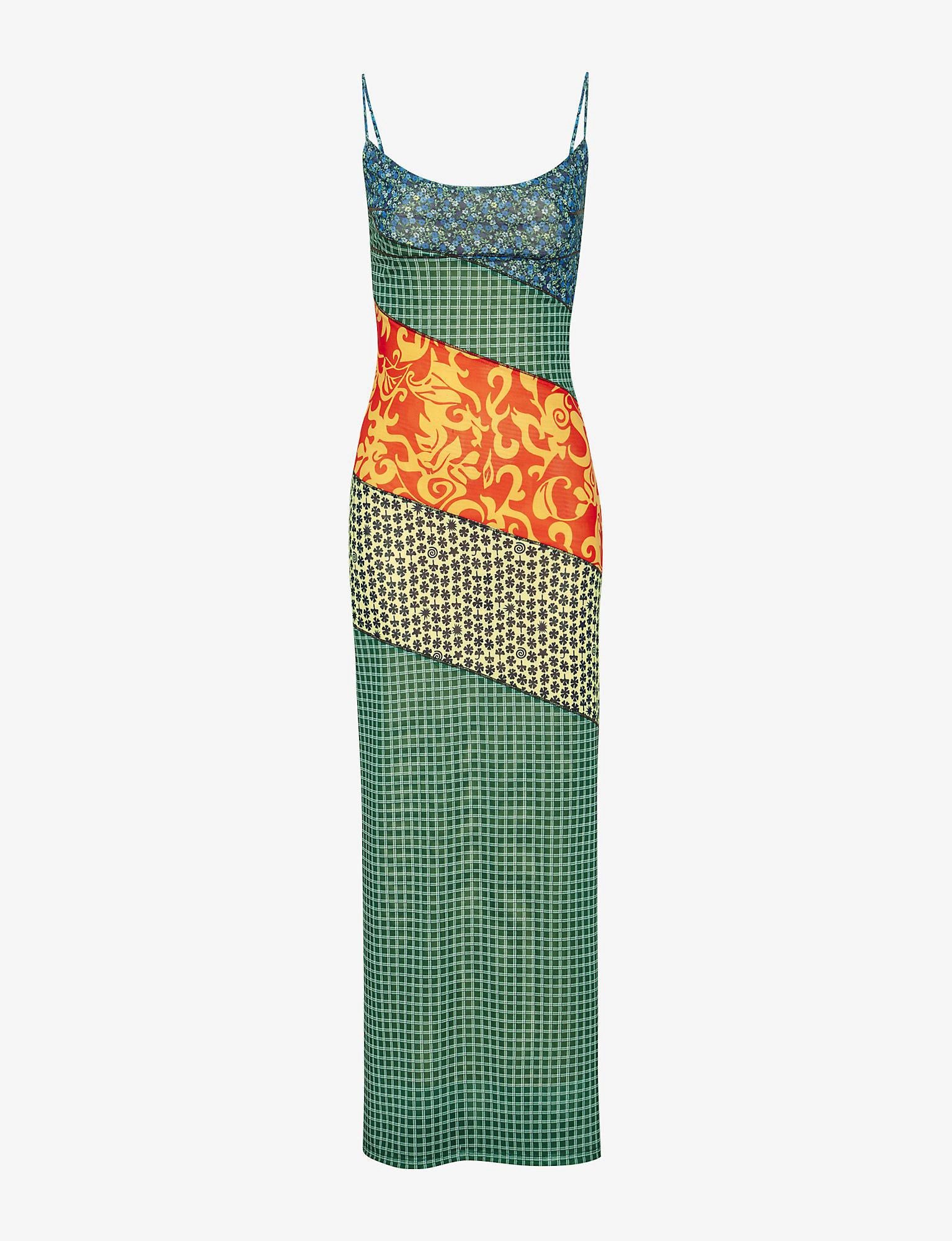 MIAOU x Paloma Elsesser Thais Patchwork Maxi Dress Sweet Legend Vacation X-Small