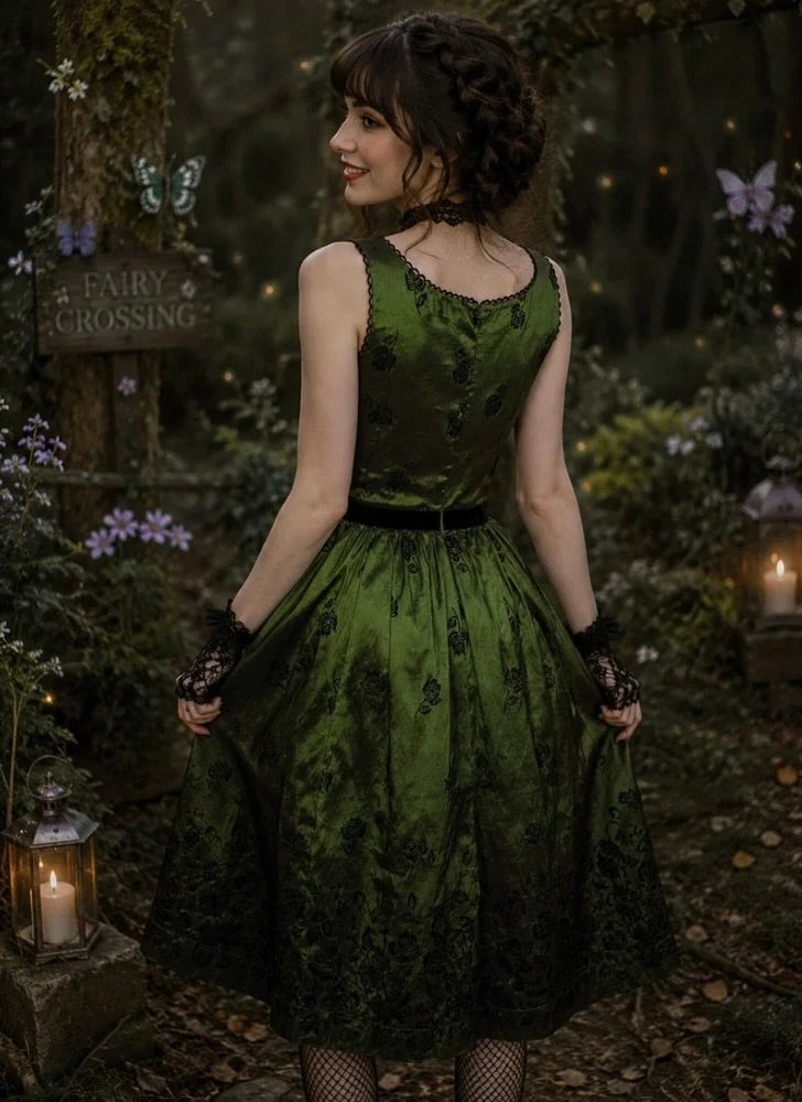 NECA Twilight New Moon Bella Swan Birthday Dress Green Floral Romantic 2XL