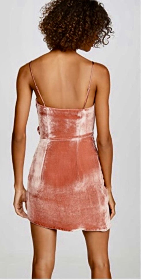 Cinq à Sept Kiki Velvet Mini Dress Rosewood Size 6