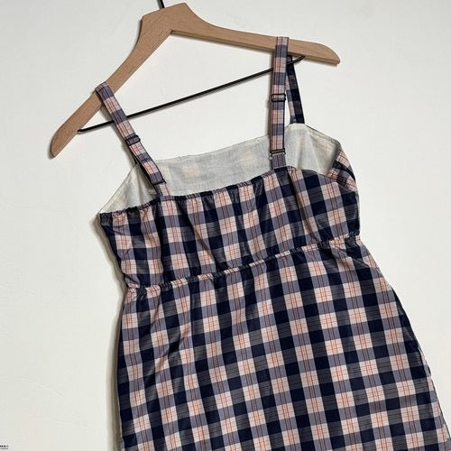 Anthropologie MAEVE Outshine Plaid‎ Taffeta Dress Bow Coquette Preppy X-Small