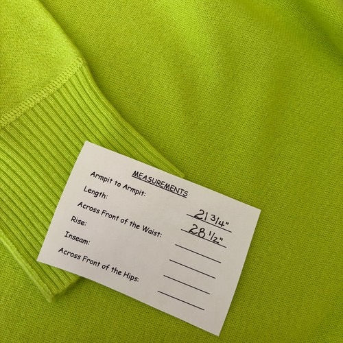 NWT!! FREE PEOPLE Treasure Turtleneck Cashmere Sweater Lime‎ Punch Knit Large