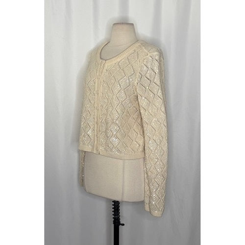 NWT!! Free People WE THE FREE Mermaid Cardi Cardigan Sweater Sequins Small
