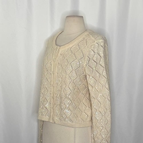 NWT!! Free People WE THE FREE Mermaid Cardi Cardigan Sweater Sequins Small