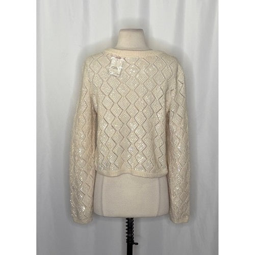 NWT!! Free People WE THE FREE Mermaid Cardi Cardigan Sweater Sequins Small