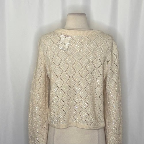NWT!! Free People WE THE FREE Mermaid Cardi Cardigan Sweater Sequins Small
