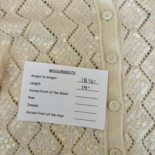 NWT!! Free People WE THE FREE Mermaid Cardi Cardigan Sweater Sequins Small
