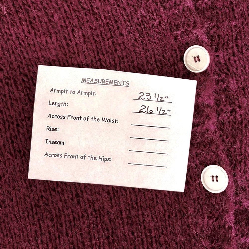 NWT!! FREE PEOPLE‎ Marina SoftSpun Cardi Cardigan Sweater Purple Wine Alpaca Small