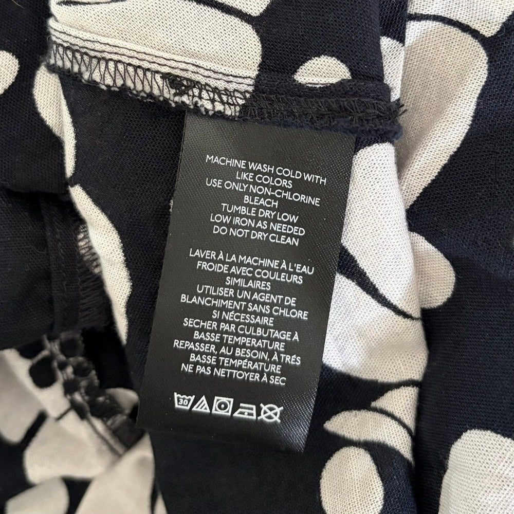 NWT!! FREE PEOPLE Poppy Printed Maxi Skirt Polka Dot‎ Floral Black White Medium