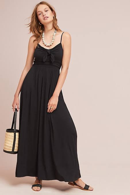 Anthropologie Moulinette Soeurs Brisbane Black Maxi Dress Large