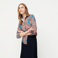 J.Crew Ratti Mediterranean Paisley Slim Perfect Shirt Size 2