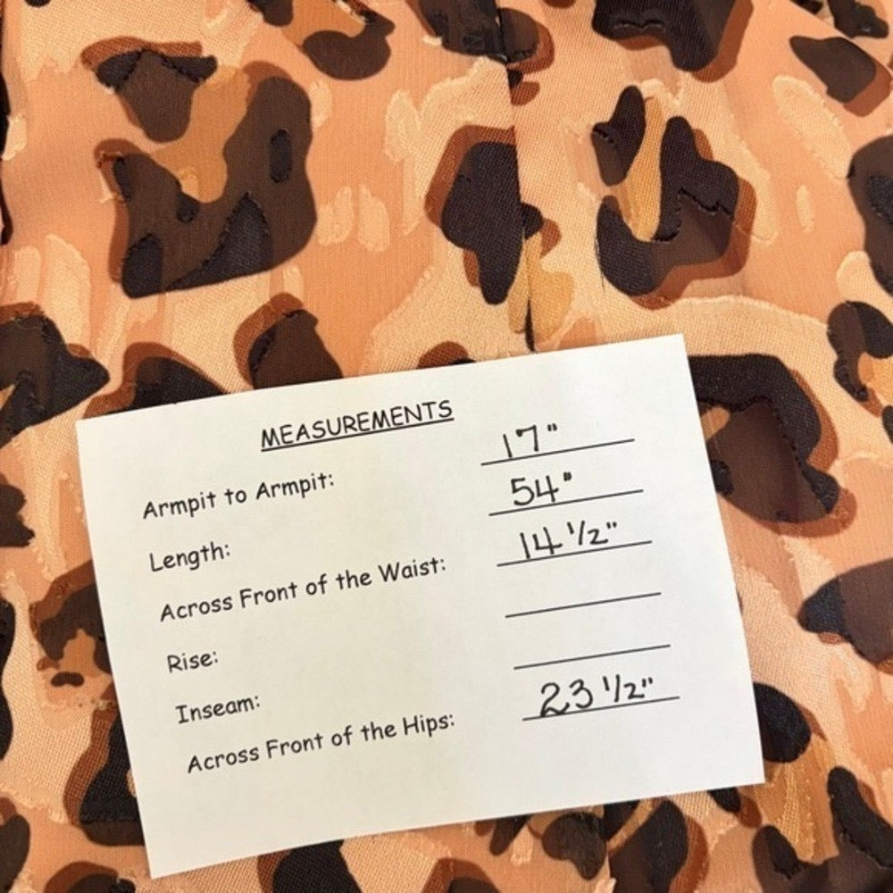 Anthropologie HUTCH Twist Puff Midi Dress Animal Leopard Print‎ Smocked Medium