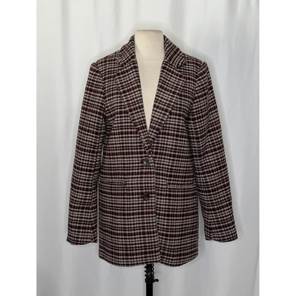 ABERCROMBIE & FITCH Heavyweight Wool Blend Blazer Coat Preppy Academia Small