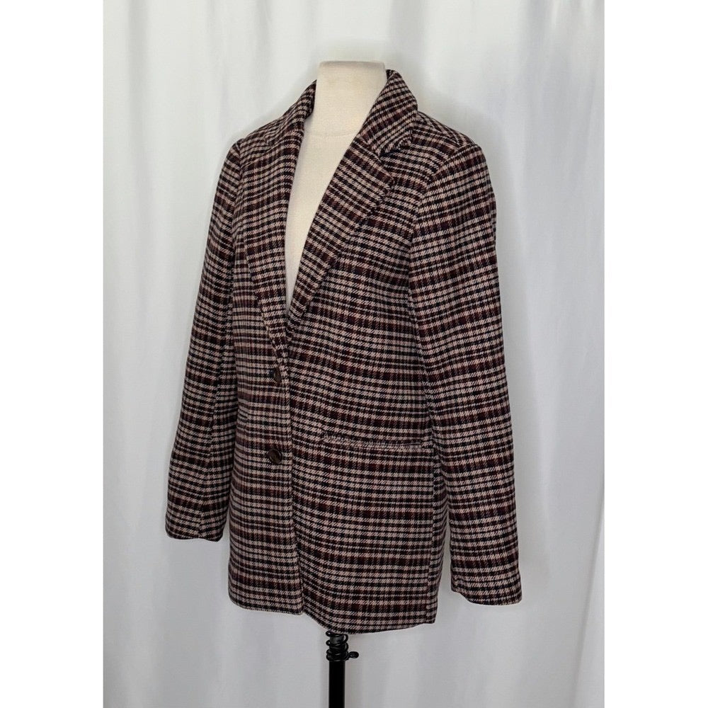 ABERCROMBIE & FITCH Heavyweight Wool Blend Blazer Coat Preppy Academia Small