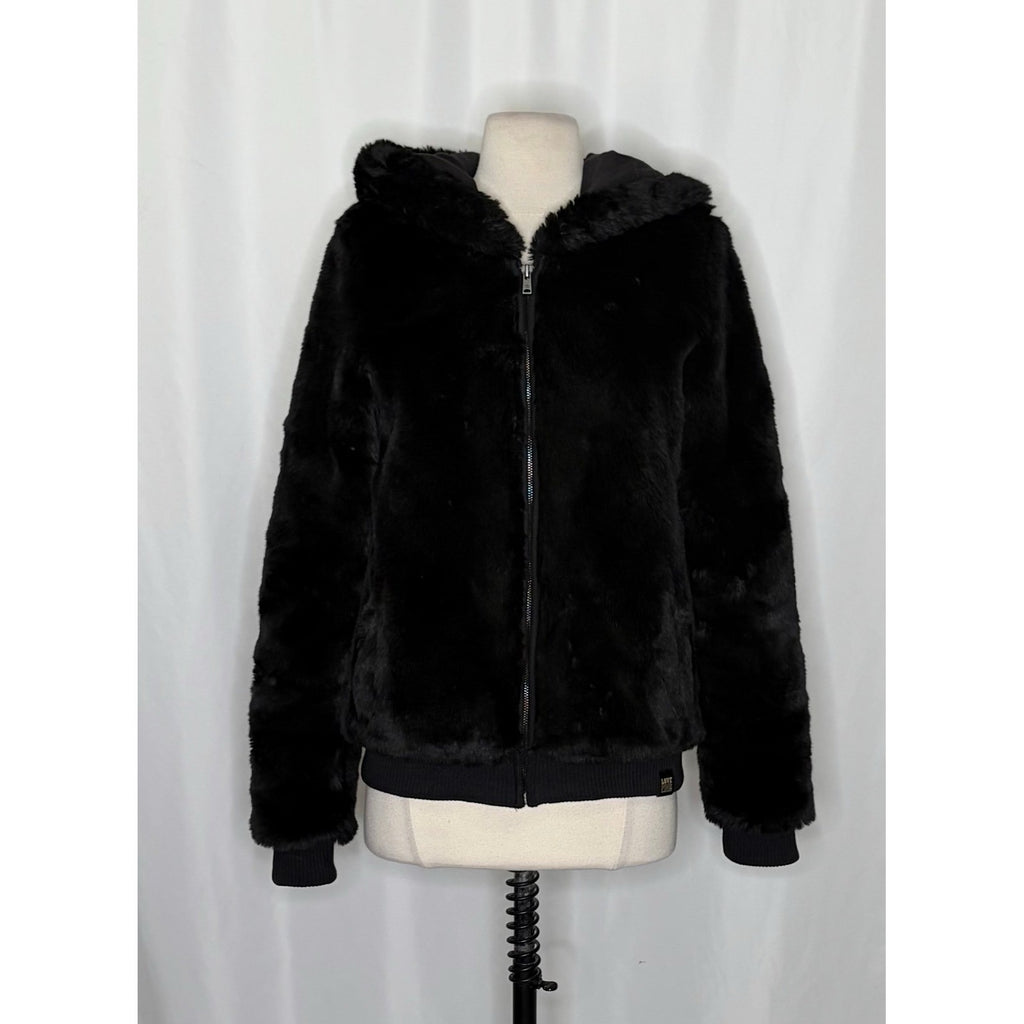Victoria's Secret PINK Limited Edition Reversible Fur Coat Black Fashion Show S