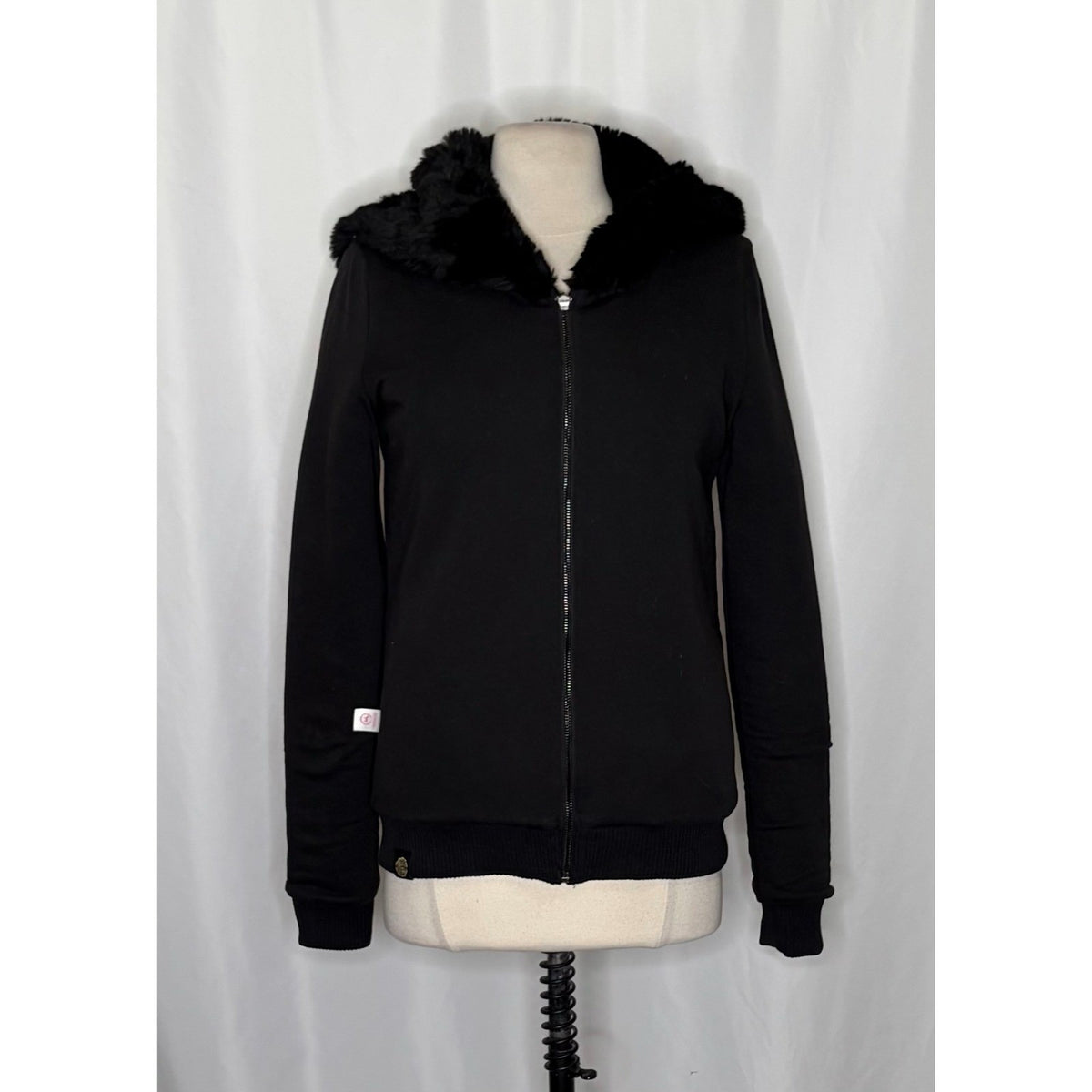 Victoria's Secret PINK Limited Edition Reversible Fur Coat Black Fashion Show S