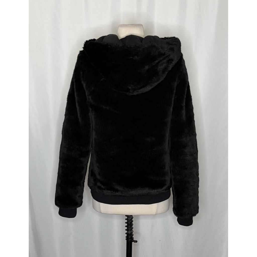 Victoria's Secret PINK Limited Edition Reversible Fur Coat Black Fashion Show S
