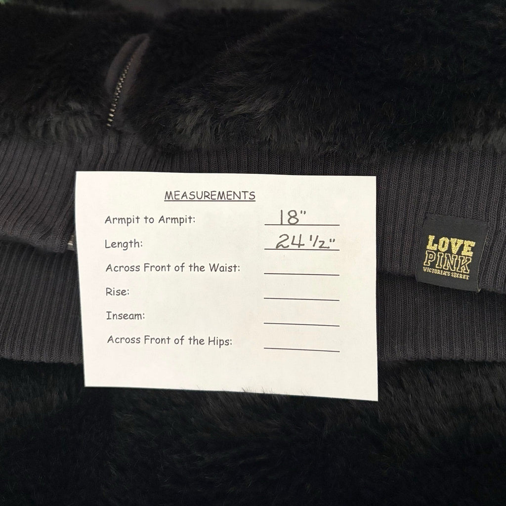 Victoria's Secret PINK Limited Edition Reversible Fur Coat Black Fashion Show S