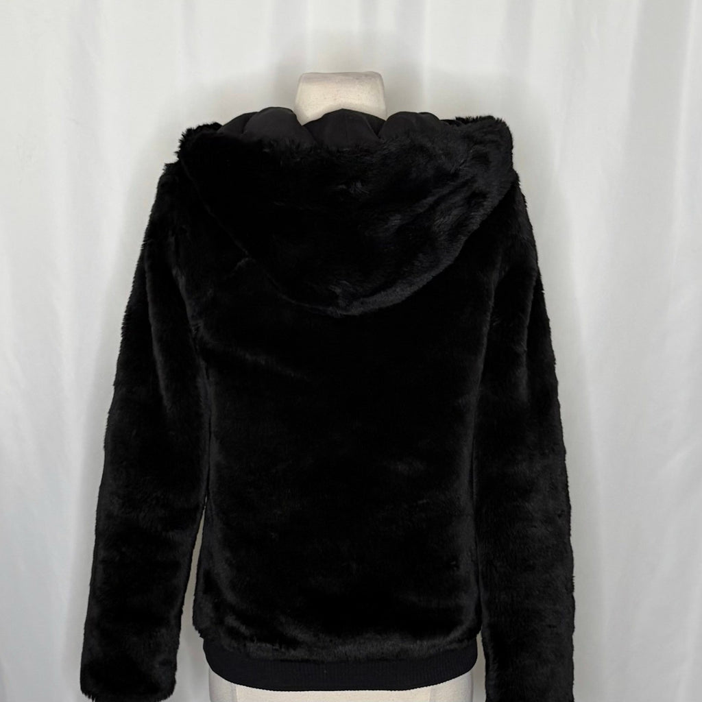Victoria's Secret PINK Limited Edition Reversible Fur Coat Black Fashion Show S