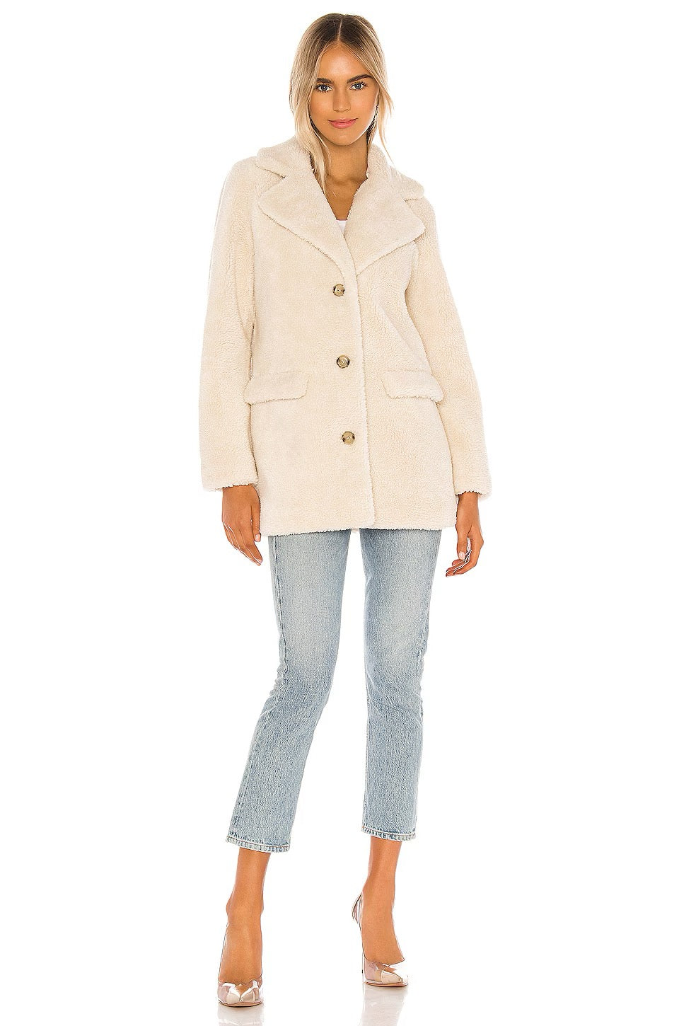 Camila Coelho Katarina Teddy Coat L