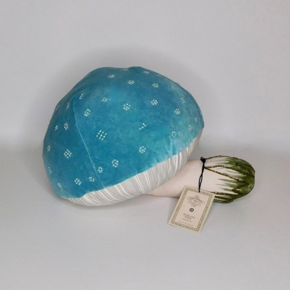 NWT!! JOHN DERIAN for Target Mushroom Shaped Pillow Beaded Accent Pillow Velvet