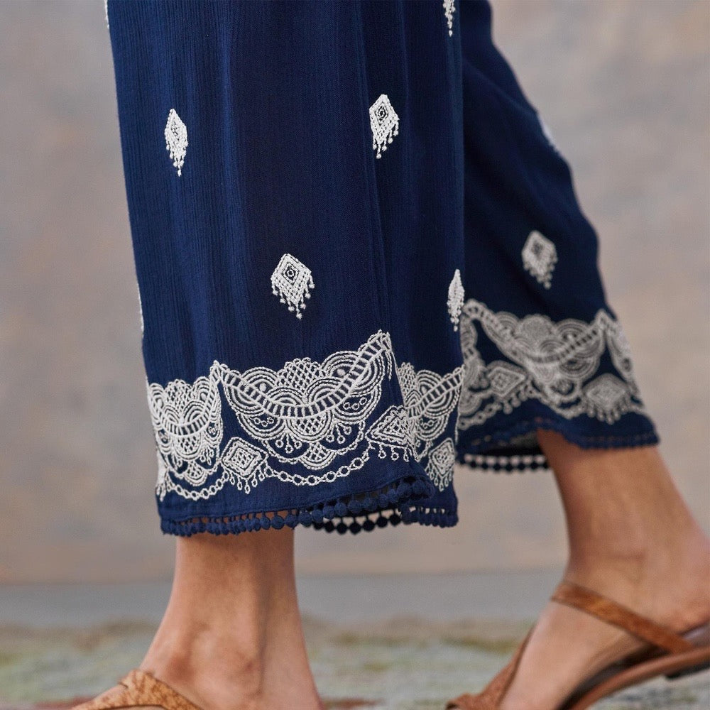 Sundance Le Meridien Embroidered Pants Large