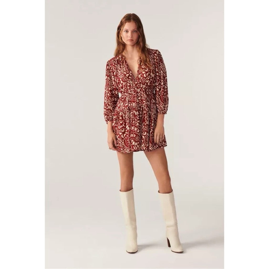 ba&sh Kimy Floral Mini Dress Size 0 XS NWT