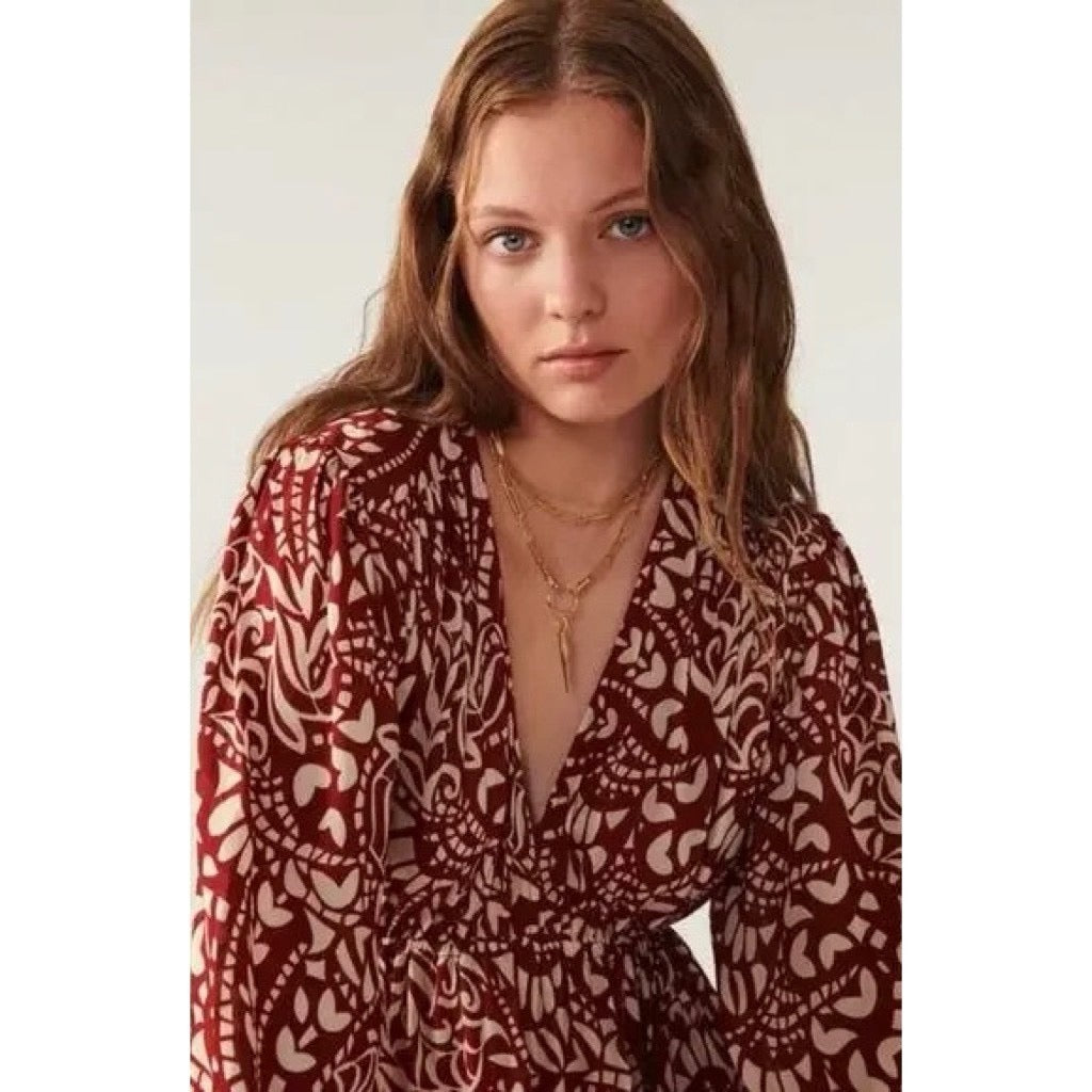 ba&sh Kimy Floral Mini Dress Size 0 XS NWT