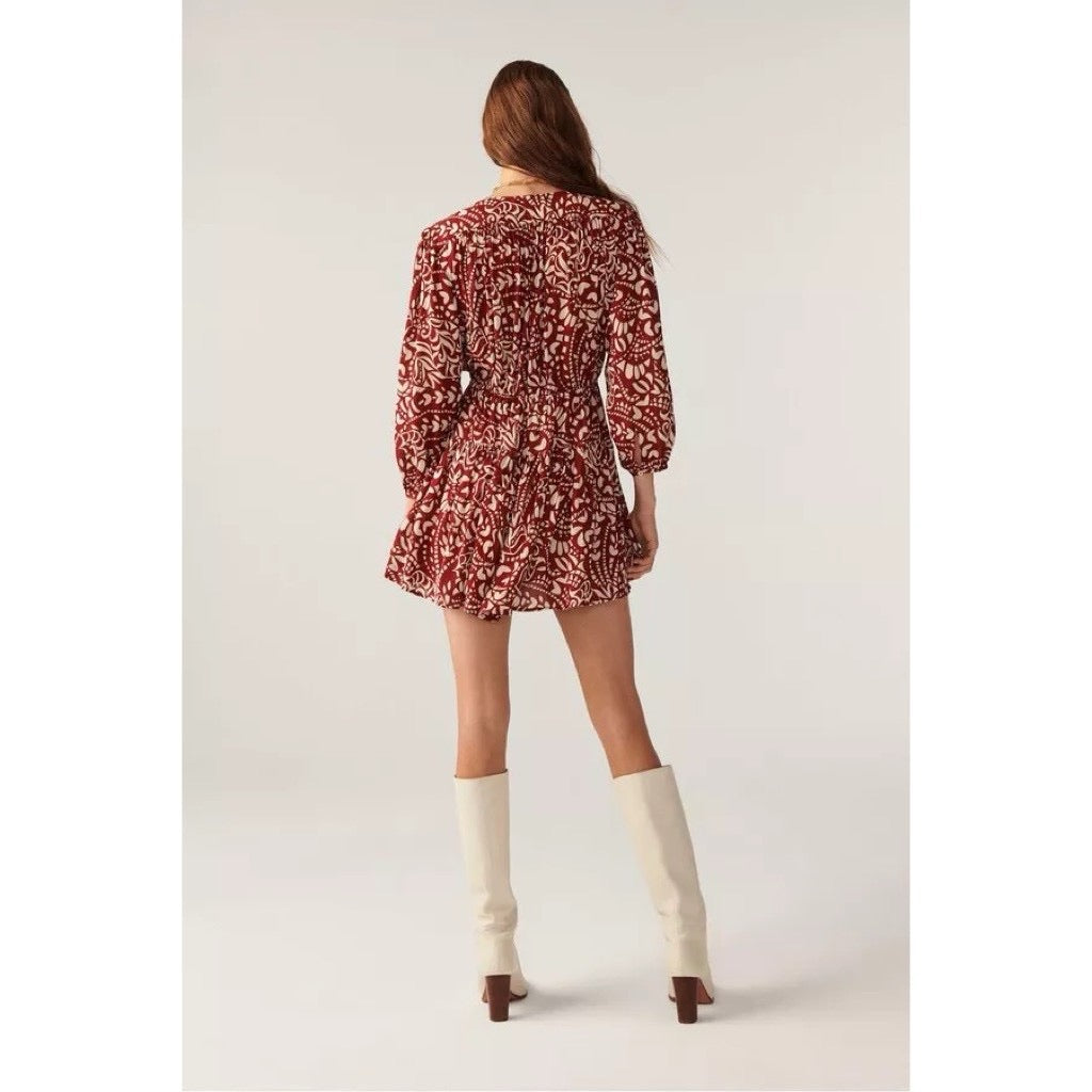 ba&sh Kimy Floral Mini Dress Size 0 XS NWT