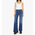 MOTHER Twister Sneak Jeans On Your Left Wash Wide Leg Stretch Denim Size 32