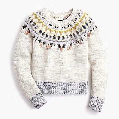 J.Crew x The Reeds Fair Isle Wool Blend Sweater Small